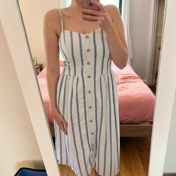 Abercrombie striped linen dress - Picture 3 of 3